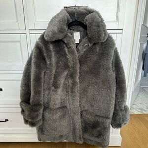 H&M Faux Fur coat